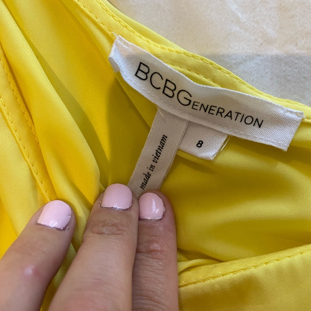 BCBG one shoulder blouse